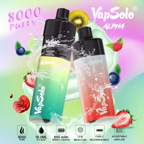 Vapsolo Alpha 8000 Puffs 6 2