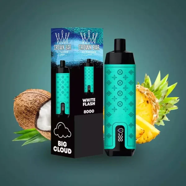 Al Fakher Crown Bar Pro 8000 Puffs LED-näytön irtotavarana ostaa alhainen nikotiini ladattava kertakäyttöinen Vapes 7